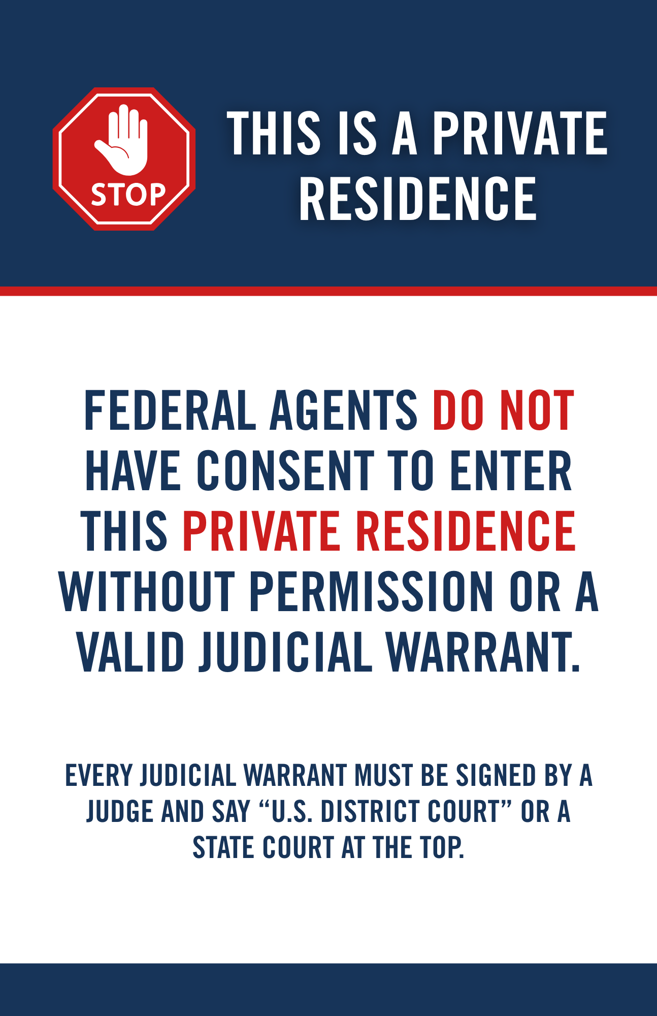 Signs For Private Residence